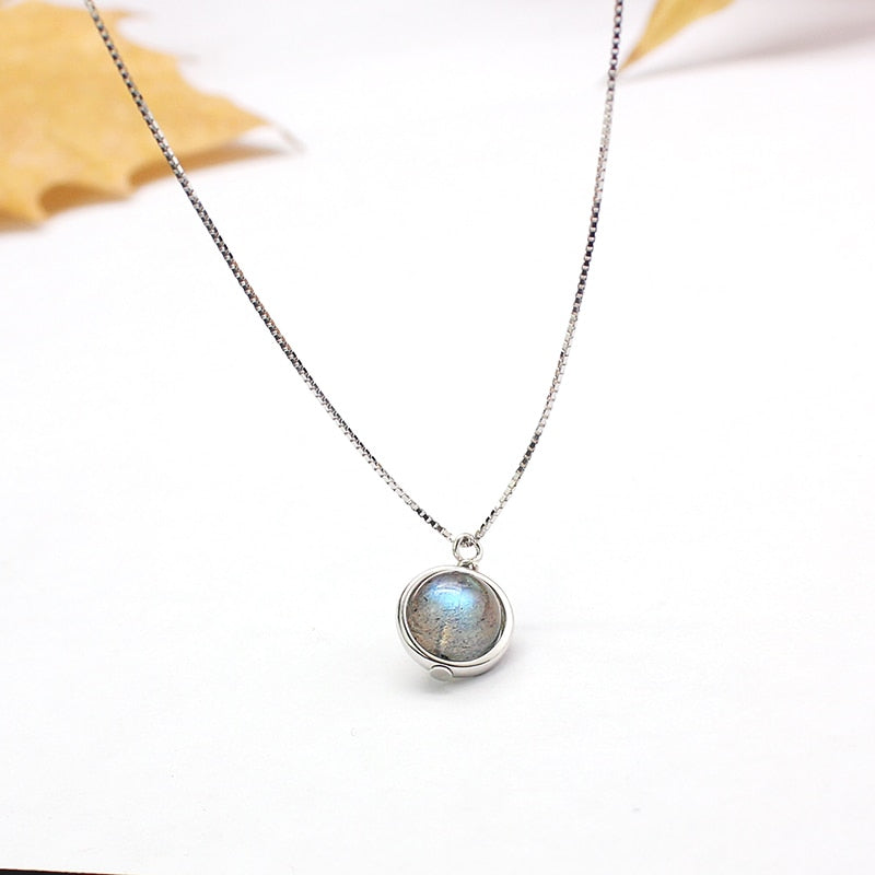 "Therapist" Labradorite S925 Pendant Necklace