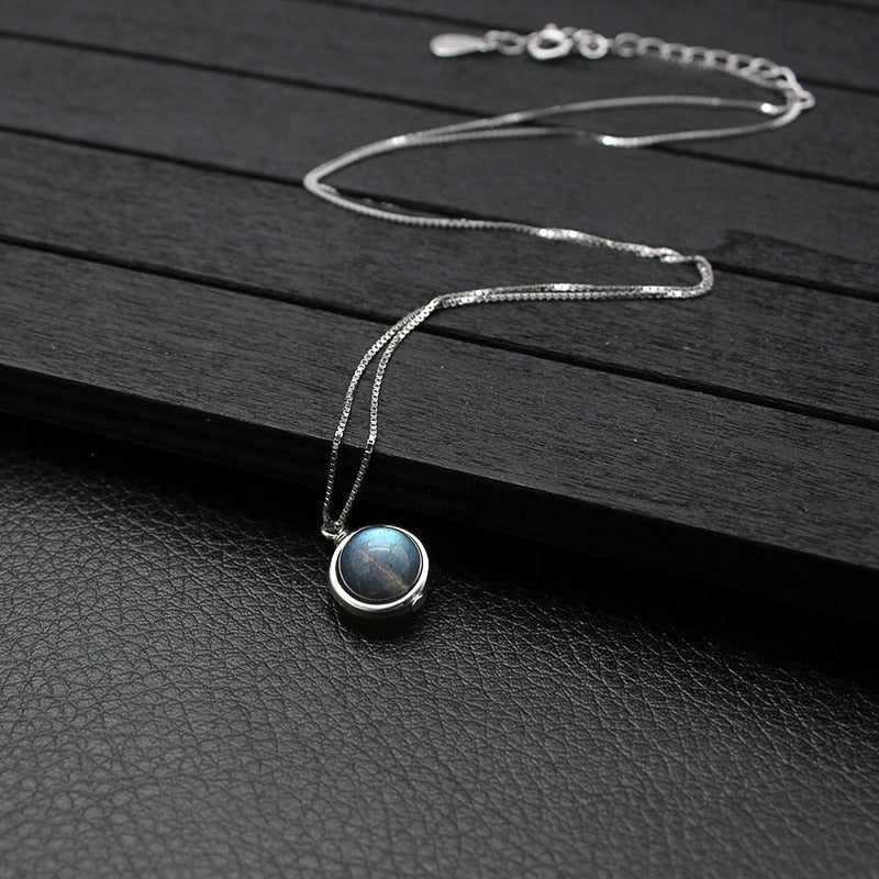 "Therapist" Labradorite S925 Pendant Necklace