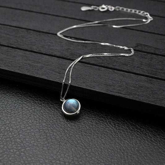 "Therapist" Labradorite S925 Pendant Necklace