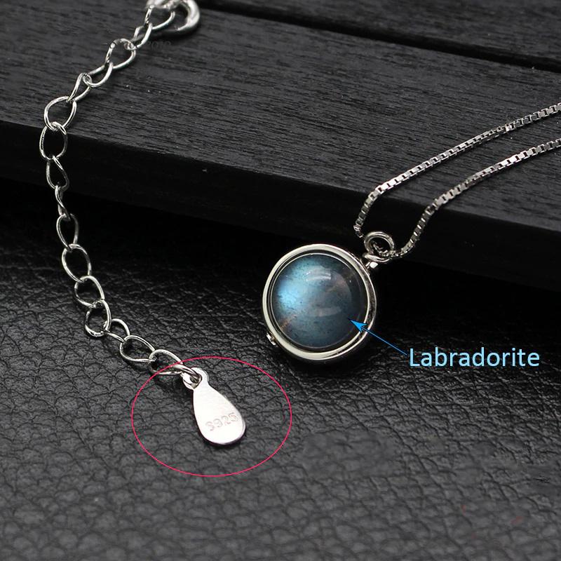 "Therapist" Labradorite S925 Pendant Necklace
